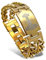 bahamut Mens Viking Odin Gungnir Mjolnir Stainless Steel Cool Cuban Chain Link Bracelet for Men,Norse Cuff Wristband Jewelry (Gold Mjolnir)