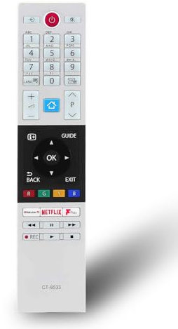 CT-8533 Replacement Remote Control for Toshiba 32W3863DB 43L2863DB 43L3863DB 43U5863DB 43U6863DB Smart TV