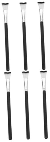 FRCOLOR Lot de 6 pinceaux à queue de poisson - Pour ombre du nez - Pinceau de maquillage - Pinceau de maquillage - Pinceau de maquillage - Pinceau de maquillage - Brosse de nettoyage - Marquage