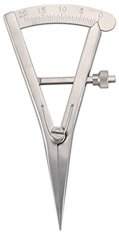 Booso Calibre dental de metal, 1 unids Calibre dental, codo, laboratorio dental, herramienta ortopédica, silla de hueso