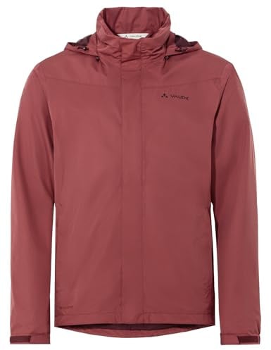 VAUDE Escape Bike Light Regenjacke Herren – Fahrradjacke wasserdicht atmungsaktiv winddicht, 2-Lagen mit verstaubarer Kapuze