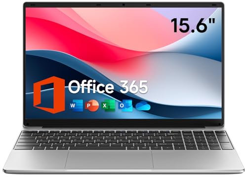 jumper Computer Portatile 15.6 Pollici HD Display, 4GB RAM 128GB SSD, 5205U Processore PC Portatile, 38Wh Batteria, Doppi Altoparlanti Stereo, Type-C, USB3.0, Notebook include un 1 Anno Office 365