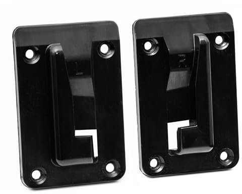 QBRICK - Wandhalterungen für Qbrick Organizer, Werkzeugkoffer L, M und M Plus Qbrick ONE Organizers Connect Adapters - 2X Links & 2X Rechts Handgriff - Robuste Befestigung