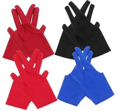 JOINPAYA Jungen und Mädchen Handschuhe 3-Finger Schutz Billard Handschuhe Elastische Tisch Spiel Zubehör Snooker Queue Sport Handschuh