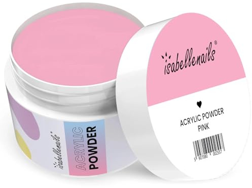 Isabellenails Acrylpulver für Nägel - Professionelles Acryl Pulver für Nagel Acryl Verlängerung, Nagelmodellage (Pink, 50 ml)