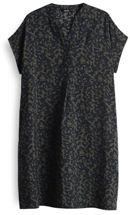 OPUS Damen Minikleid | Hemdblusenkleid WULARA Shadow aus Modalmix Coal Blue, 36