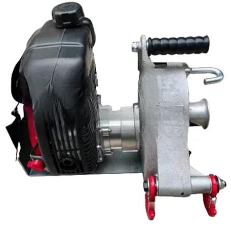 TIEOAXFT Cabrestante portátil de Gasolina con Motor de Capacidad y Embrague automático