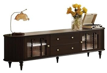 SAMCIOI Mueble para TV Mueble de TV Retro Madera for apartamento pequeño, Sala Estar, Armario Almacenamiento for el hogar