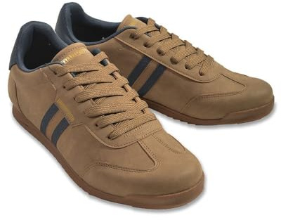 Lambretta Tackle Herren Braune Sneakers - EUR 44