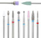 BNG 10PCS Nail Drill Bits Diamond Cuticle Bit for Nails File Professional Electric 3/32 Nail Drill Set for Acrylic Natural Nails Cuticle Cleaner Burr Tool Manicure Pedicure Salon Polishing Tools