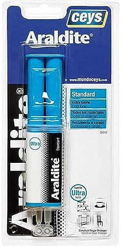 Ceys - Araldite Standart pegamento de pegado rápido y duradero - Para todo tipo de materiales - Blister 24ML