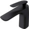 Sogood Robinet mitigeur noir mat pour lavabo et vasque design 16,5cm