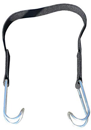 10er Set Textilspanngurt dehnbar mit 2 Haken für Rollcontainer Rollgitter Transportgurt