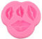 Cosiki Juli-Geschenk DIY Silikon Formen Fondant Silikonform, hausgemachte Cartoon Backform Silikon Formen Lippen Form Backen Werkzeug für Party(Rosa)