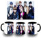 MERCHANDMANIA TAZA NEGRA BTS BOY WITH LUV color mug