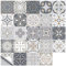 Piastrelle adesive da parete, 72 pezzi, autoadesive, per pavimenti, pareti, piastrelle fai da te, per cucina, soggiorno, bagno, decorazione per la casa (20 x 20 cm) (72)
