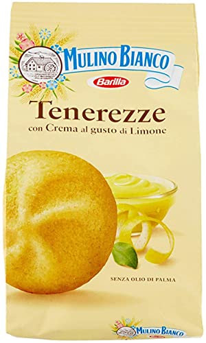 Mulino Bianco Biscotti Frollini Tenerezze con Crema al gusto di Limone, Senza Olio di Palma, 200 gr (6 confezione)