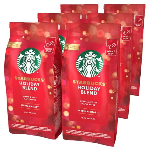 STARBUCKS Holiday Blend Café De Grano Entero De Tostado Medio, 190g (Paquete de 6)