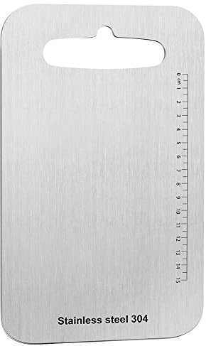 Tagliere in acciaio inossidabile 304, prodotti senza BPA, antibatterici e sostenibili, coperchio funzionante senza plastica, tagliere da cucina con bilancia