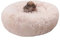 Lukery Hundebett Katzenbett Flauschig Rund aus Plüsch, Kuscheliges Donut Hundekissen und Katzenkissen Weiches Plüsch Hundeliege für Kleine, Mittelgroße und Große Haustiere (40CM,Weiß)