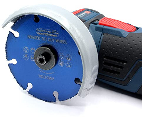 HM Trennscheibe Sägeblatt Hartmetall Ø 76 x 10 mm für Akku Winkelschleifer BTI/Würth/Bosch GWS 10,8-12V Holz Alu