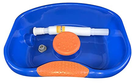 Fenteer Bett Waschbecken Haarwaschbecken Waschbecken mit Schlauch, Standard