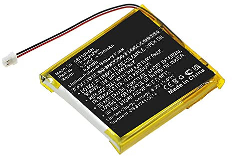 CELLONIC, Battery for Smartwatch & fitness tracker compatible with Suunto Spartan Trainer Wrist HR (230mAh, 3.7V) Replacement battery PR-402626P