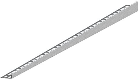 Aquabad Edelstahl Gefälleprofil Clive für begehbare Dusche 160cm, linksversion, Kantenhöhe 12mm