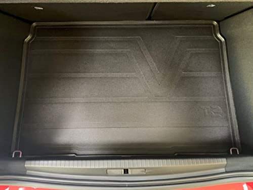 Bandeja baúl a medida para Opel Corsa (5 puertas) a partir de 2019 en adelante - Base baja - Protector de maletero antideslizante T2 - Alfombrilla para maletero de polietileno de polietileno