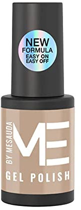 Me by Mesauda Semi-permanenter Nagellack, Beige – 121 Cookie – Easy On Formel – Easy Off – vegan und tierversuchsfrei – 4,5 ml