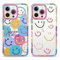 Yoedge 2 pezzi Cover per Apple iPhone 13 Pro 6,1 - Custodia Smiley Face per Telefono in Trasparente con Aesthetic Simpatica Disegni, Custodie per Cellulare per iPhone 13 Pro case per Ragazza Donne
