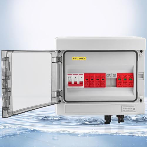 Solar PV Anschlusskasten DC/AC 1000V 1-String Photovoltaik 12-Module IP65 PV Überspannungsschutz Wasserdicht Gehäuse