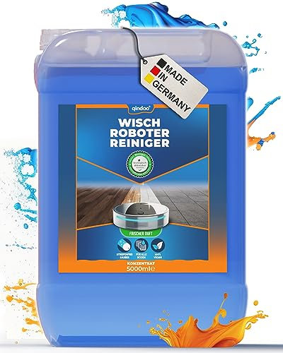 Qindoo 5L Reinigungsmittel für Wischroboter I Gewerbe Privat Firmen I starker Bodenreiniger Konzentrat für Saugwischer (5 Liter)