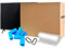 SelfHold TV Box Kit for Moving House with Foam Corners & Bubble Wrap & Easy Grip Hand Holds - Available Size 22 inch to 85 inch - Double Wall Solid Cardboard TV Box (24 Inch)