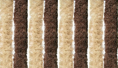 TENDE DA PORTA FINESTRA ESTIVA PARASOLE IN CINIGLIA ANTINSETTI 120X230 MARRONE/BEIGE