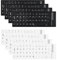Zeayebsr 8 Pcs Pegatinas para Teclado en Alemán, Repuesto de Letras para Cualquier Teclado Estándar, Ordenador Portátil