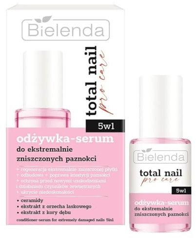 Bielenda Total Nail Pro Care 5 in 1 Conditioner für stark beschädigte Nägel, 10 ml