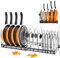 JUPPLIES - Organizador Ajustable de 14 Compartimentos para Sartenes de Acero Inoxidable para Almacenamiento en Cocina - Soporte Vertical para Ollas, Cazuelas y Utensilios de Cocina de Gran Capacidad