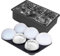 AKINOYAMA Eiswürfelform Silikon, XXL 45mm Eiskugelform 48mm 6-Fach 2-Set Eiswürfelformen Ice Cube Tray, BPA Frei Eiswürfel Form für Whisky Cocktails Saft Schokolade Süßigkeiten (Eisball&Quadratischer)