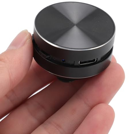 Wireless BT Mini Speaker Bone Conduction, Stereo Bass Sound Creative Portable Speaker Mini Music Player, Built in Dual Speaker Stereo, for Home,Outdoor,Travel (Black)