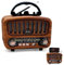 Radio retrò AM/FM/SW con Bluetooth 5.0, radio nostalgica piccola con batteria da 1800 mAh, radio da cucina e baule con altoparlante da 5 W, supporta USB/TF/AUX, radio vintage per casa, ufficio