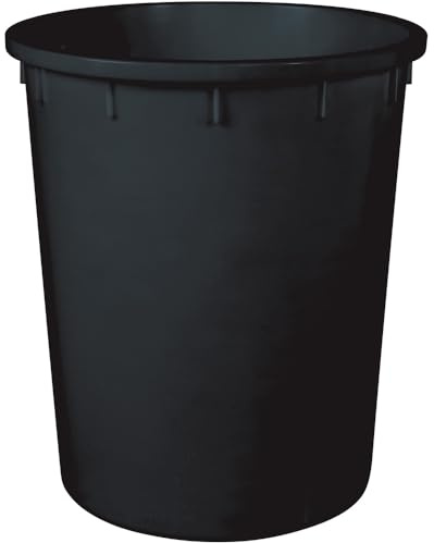 BRB Rundtonne für Gewerbe & Industrie – hygienisch, stabil, stapelbar, vielseitig (anthrazit, 150 Liter)