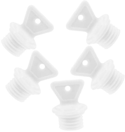 OUNONA 5Stücke Auslaufsichere Wärmflaschen Verschlussstopfen Wasserstoppmechanismus für Wärmebeutel Wiederverwendbare Kunststoffkappen mit Gewinde für Sicheren Praktische