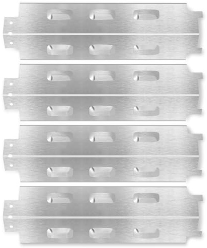 Universal Flavorizer Bars Stainless Steel Burner Cover for Landmann, Enders Boston, Tarrington House, Outdoorchef-Perth, Uniflame 750, Tenneker TG4, Kamino, Pack of 4