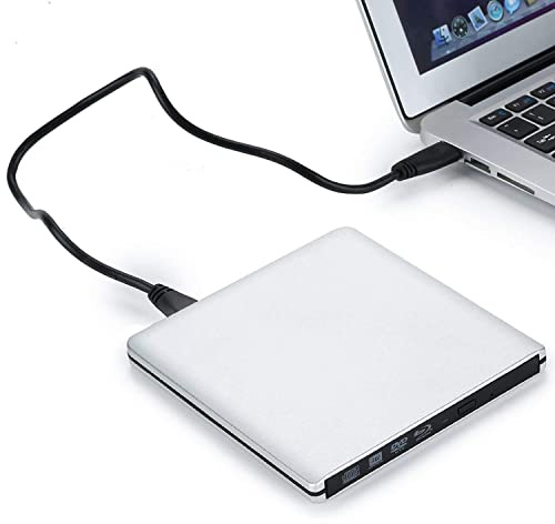 JOYIN-BURN Aluminum External USB 3.0 and USB C UHD 4K Blu-Ray Writer BD-RE BD Burner Blu-ray DVD CD Super-Muti Drive for PC Laptop iMac and Mac