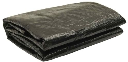 Tomostar Bâche Solaire de Piscine, Bâche à Bulle Couverture Film Solaire Piscine Ronde Noir 356 cm PE