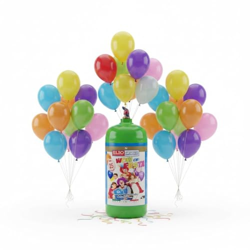 CHIANESE Bombola Monouso per Gonfiare Palloncini, Capacità per 25 Palloncini