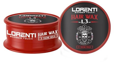 Lorenti Hair Wax L3 X-Treme Hold 150ml – Extra Starkes Haarwachs Herren, Hair Wax, Haar Wax Herren, Styling Wax, Barber Wax, Pomade Herren Alternative, Gelwachs, Hair Gel mit Fruchtigem Duft