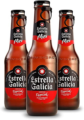 CERVEZA ESTRELLA DE GALICIA ESPECIAL LAGER PACK 24 BOTELLAS 20CL