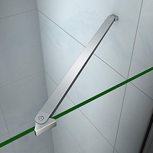 AICA Stabilisierungsstange Haltestange Stabilisator für Duschabtrennung Duschkabine Walk in duschwand dusche Verschiedene Typen 30-120cm F-104